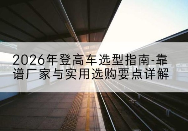 南沙登高车厂家推荐-2026年登高车选型指南-靠谱厂家与实用选购要点详解